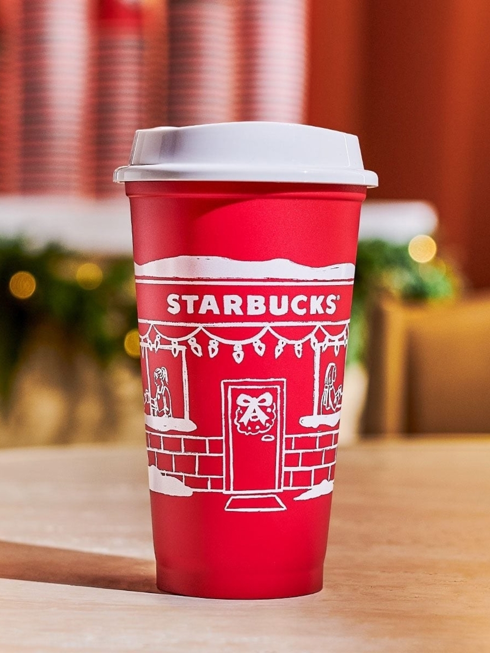 Starbucks Red Cup Day 2025 Reusable Holiday Coffee Cup 16oz Grande Holiday